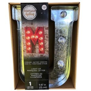 Vintage Lighting Battery Light Up Marqee Letter “U